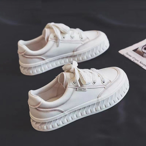 Zapatillas DE <span class=keywords><strong>TENIS</strong></span> planas de moda <span class=keywords><strong>para</strong></span> <span class=keywords><strong>mujer</strong></span>, zapatos de cuero PU <span class=keywords><strong>para</strong></span> caminar, novedad - Product Image 3
