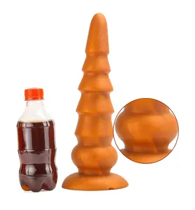 Mainan seks Dildo lunak untuk pria dan wanita, mainan seks SM dewasa manik-manik tarik silikon ekstra besar
