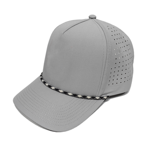 Casquettes de baseball personnalisées OEM/ODM d'usine, échantillons rapides, casquettes à 5 panneaux de haute qualité avec corde, logo brodé, casquette de sport - Product Image 4