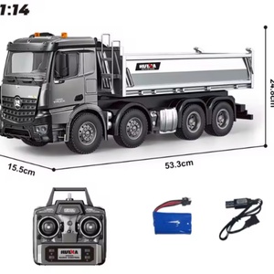 Nuevo Camión Volquete de Ingeniería de Alta Resistencia HUINA SJY-1536PRO RC, de Aleación, Escala 1:14, Vehículo Teledirigido - Product Image 2