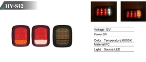 Nouveau feu arrière LED rectangulaire robuste 12/24V 100% étanche avec fonctions Stop, Clignotant et Marche arrière pour Bateau, Remorque, Camping-car, Fourgonnette - Product Image 4