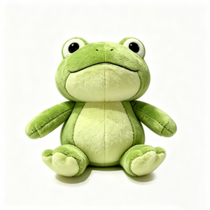 Peluche de rana verde personalizado, adorable peluche de rana, muñeco de rana suave de dos tonos, peluche de rana para abrazar. - Product Image 2