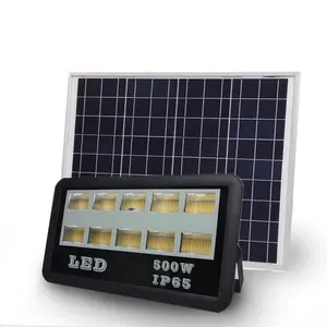 500W Commerciële Grade Solar Flood Verlichting Met Hoge Lumen Voor Garage Tuin