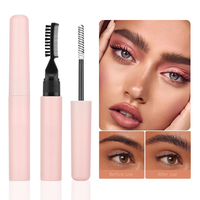 Gel à sourcils double tête waterproof pour lamination, marque privée, végétalien, longue tenue, fixation 2-en-1, vente en gros