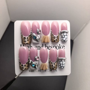 <span class=keywords><strong>Uñas</strong></span> Acrílicas Hechas a Mano con Diseño <span class=keywords><strong>de</strong></span> Flores 3D, 10 Piezas, <span class=keywords><strong>Uñas</strong></span> Postizas Personalizadas, Nuevas <span class=keywords><strong>Uñas</strong></span> Artificiales para Dedos - Product Image 5