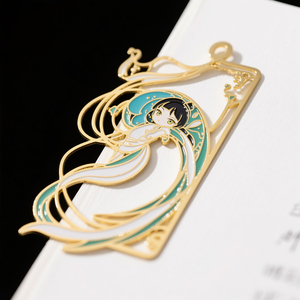Etiquetas de Página 3D Personalizadas con Esmalte en Relieve y Gancho Metálico para Accesorios de Anime - Product Image 6