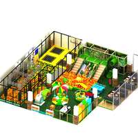 Centro de Juegos Interior de Plástico con Tobogán en Espiral y Piscina de Pelotas para Niños, Uso Comercial, Capacidad de 100-500 kg, Más de 10 Pasajeros