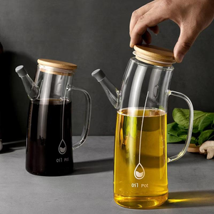 Botella de Salsa de Soja Personalizada de Grado Alimenticio, Botellas de Vinagre con Tapa, Almacenamiento y Frascos para Aceite, Juego de Cocina, Soporte Vintage para Aceite de Oliva - Product Image 4