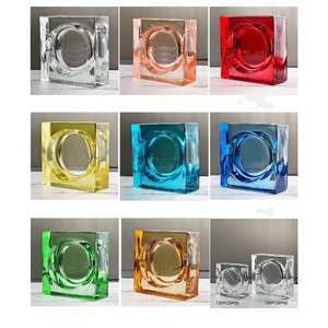 Mattoni in Vetro Colorato Artistico, Blocchi in Vetro Cristallo Concavi Decorativi per Uffici e Spazi Commerciali - Product Image 2