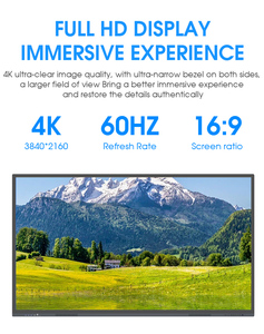 Hiseeview ODM 4K Android OPS, Pizarra Interactiva Inteligente Portátil de 86 Pulgadas, Monitor de Pantalla Táctil de 75 Pulgadas, Pizarra Digital para Aula - Product Image 3