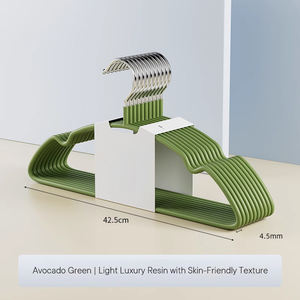 Cintre en plastique multifonction de haute qualité, cintre à linge premium avec crochet en métal, cintre en plastique antidérapant, utilisation dans la garde-robe - Product Image 5