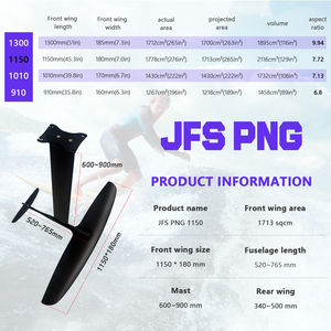 โรงงานผลิตฟอยล์ OEM/ODM JFS-Axis PNG 1150 คาร์บอนไฮโดรฟอยล์บอร์ด ปีกหน้าสำหรับซัพเซิร์ฟ ปั๊มและชุดไฮโดรฟอยล์สำหรับเล่นกระดานโต้คลื่นรุ่น Glide Series JFS SP - Product Image 4
