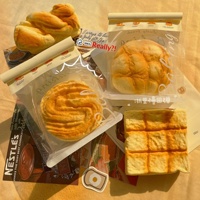 Bestseller transfrontalier Jouet anti-stress à presser en plastique, souple et collant, en forme de pain, beurre et toast