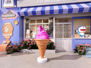 База для скульптур из пищевой смолы в стиле взбитых сливок, настраиваемая, прочная, многофункциональная, для декора ресторанов, торговых центров, кафе, витрин - Product Image 5