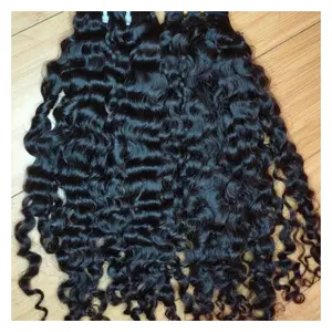 Wholesale Burmese Curly Natural Wavy Weave hair bundles extensions wholesale custom color human hair