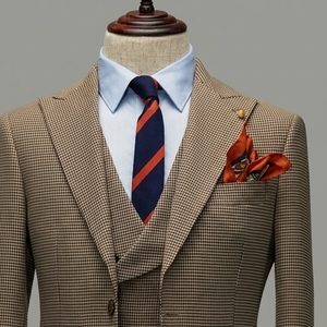 Abito da <span class=keywords><strong>Uomo</strong></span> <span class=keywords><strong>su</strong></span> <span class=keywords><strong>Misura</strong></span> a 3 Pezzi - Smoking Formale Slim Fit Monopetto di Alta Qualità per Ufficio - Product Image 2