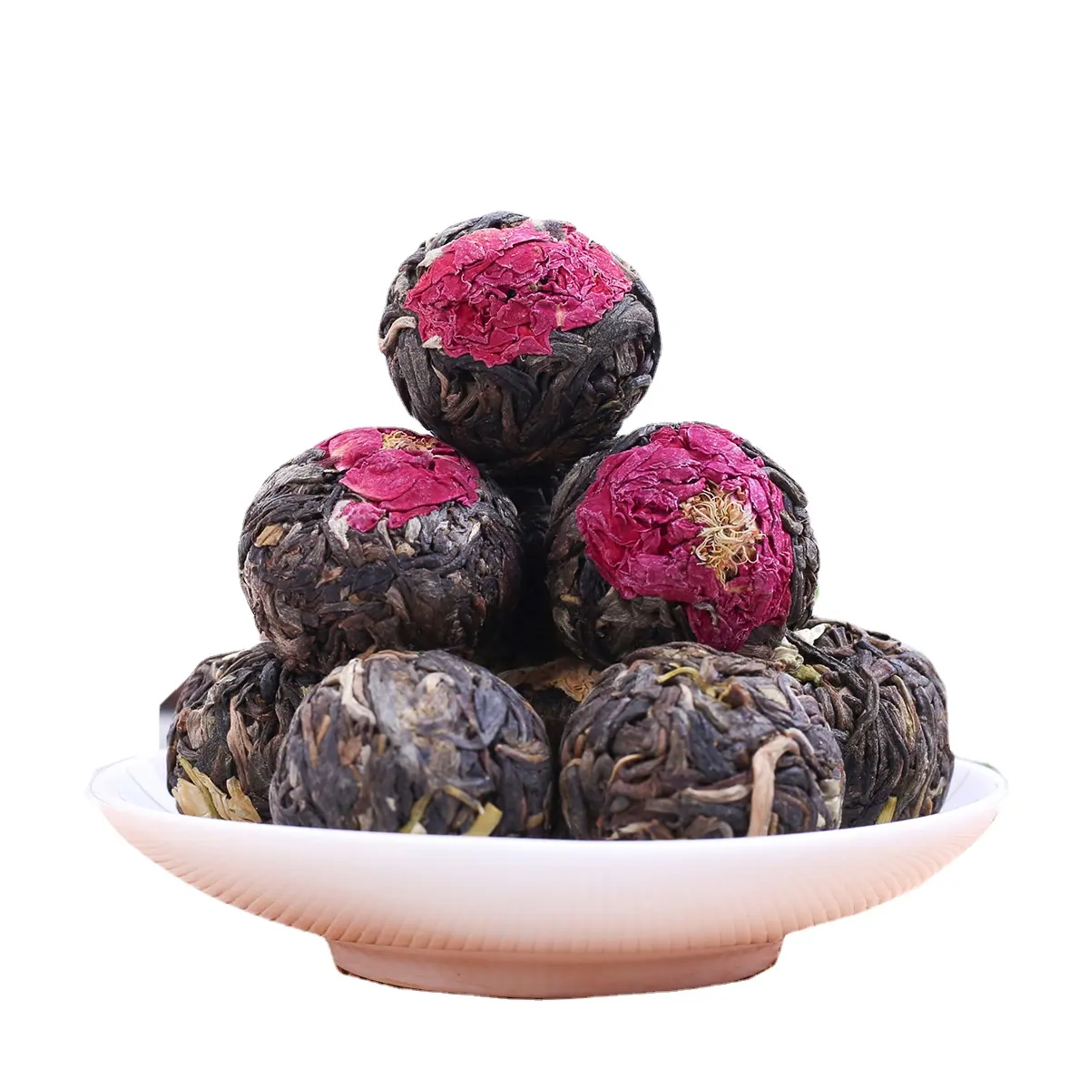 Pu'er assaisonnement thé parfumé Rose jaune chrysanthème pivoine thé au jasmin thé en vrac du Yunnan