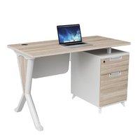 Bureau d'ordinateur moderne en bois avec tiroirs Petite table de bureau de direction avec espace de rangement