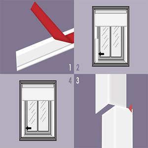 Persianas enrollables a lo largo de los lados, ángulo de estireno, panal de abeja, cebra, <span class=keywords><strong>bloqueador</strong></span> de luz - Product Image 5