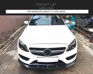 Labbro Paraurti Anteriore in Fibra di Carbonio per <span class=keywords><strong>Mercedes</strong></span>-Benz Classe <span class=keywords><strong>C</strong></span> W205 Sport Sedan 4 Porte 2015-2018 - Product Image 3