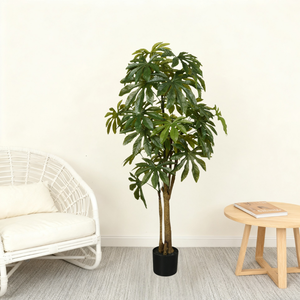 Árbol de Aralia Japonés Artificial de Alta Calidad, 150 cm, en Maceta, Decoración de Interiores, Graduación, Siempre Verde - Product Image 6