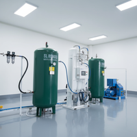 Máquina de Llenado de Cilindros de Oxígeno con Planta Generadora de Oxígeno PSA, Estación de Recarga de Gas Medicinal de Alta Presión para Suministro de Gas