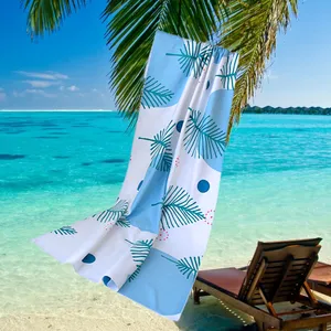 Custom Printed Beach Towel Polyester Hawaiian Microfiber Beach Towel