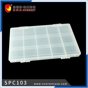 Spc103 Everest 286*196*22.5 mét có thể tháo rời các bộ phận phụ kiện rõ ràng PP nhựa chia hộp lưu trữ - Product Image 4