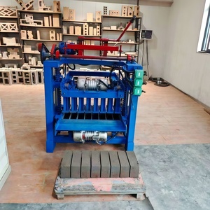 कंक्रीट खोखली ईंट मशीन, छोटी अर्ध-स्वचालित ईंट मशीन, ईंट विनिर्माण - Product Image 5