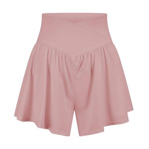 Shorts Deportivos de Cintura Alta para <span class=keywords><strong>Mujer</strong></span> <span class=keywords><strong>con</strong></span> Bolsillos, de Poliéster/Nailon, Fluidos, para Correr, Hacer Ejercicio, <span class=keywords><strong>Tenis</strong></span> - Product Image 3