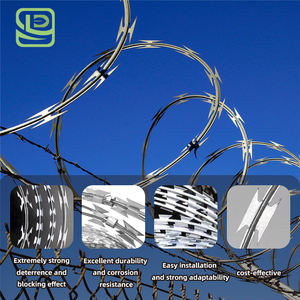 Alambre de Púas Concertina BTO-22 de Alta Calidad, <span class=keywords><strong>Barrera</strong></span> de Protección para Aeropuertos a Bajo Precio en Venta - Product Image 1