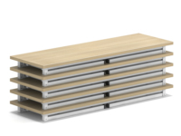 Table de bureau et de formation modulaire extensible et pliable moderne pour hôtels, écoles et salles de réunion