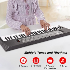 BIGFUN Tastiera Elettronica a 61 Tasti con Doppi Altoparlanti, 8 Toni, 5 Ritmi, 5 Percussioni, 6 Demo, Strumento Musicale - Product Image 3