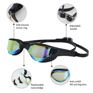 L300 थोक सर्वश्रेष्ठ रेसिंग पेशेवर वयस्क एंटी-फॉग आंख संरक्षण स्विमिंग गॉगल चश्मा निर्माता त्वरित तैराकी गोगल - Product Image 2