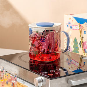 Tetera de Cerámica Resistente a Altas Temperaturas, Súper Linda, con Tazas de Vidrio, Juego de Una Tetera y Cuatro Tazas en Caja de Regalo para Fiestas - Product Image 3