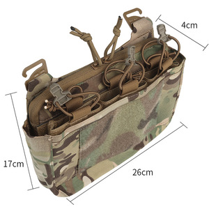 Durable Nylon Camo Multi Compartment Sling Bag Curve Back Zipper Portable Outdoor Hiking Travel Crossbody Pouch - Product Image 4