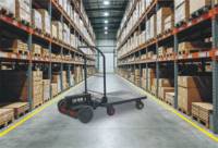 Chariot électrique pliable auto-équilibré de 300 kg avec moteur sans balais 1400 W et rangement pour outils