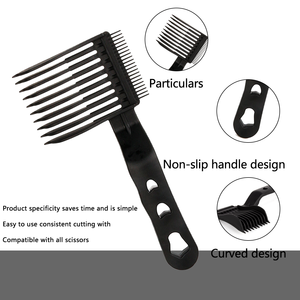 Peine Profesional para Recortar el Cabello, Nuevo Tipo de Peine de Empuje, Juego de Peines de Plástico Duradero, Cepillo para el Cabello Antiestático de Moda, Uso Comercial - Product Image 4