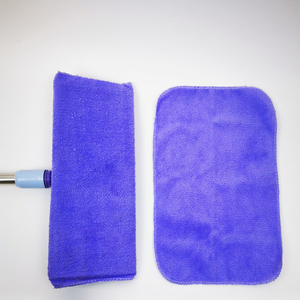 Serpillère plate en microfibre rectangulaire pour nettoyage de sols, avec clip pour chiffon, manche télescopique et essorage automatique, pour la maison et le bureau - Product Image 5