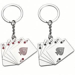 Llavero de Metal Creativo Tonghuashun con Diseño de Cartas de Póker, Regalo Promocional de la Suerte para Gameros - Product Image 5
