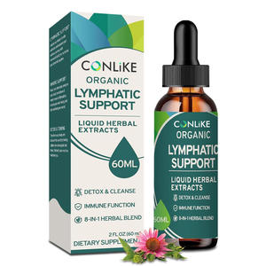 Atacado OEM Líquido Orgânico Linfático com Equinácea, Dente-de-Leão e Bardana para Suporte Imunológico e Desintoxicação Linfática - Product Image 1