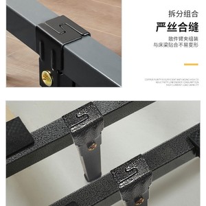 Pieds de lit à clipser Thousand-centimeter, noirs, modernes et simples, accessoires de quincaillerie pour meubles - Product Image 1