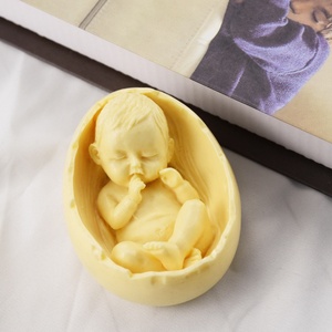 Moule en silicone 3D DIY pour bougies en résine en forme d'œuf, idéal pour la décoration intérieure et les bougies parfumées - Product Image 4