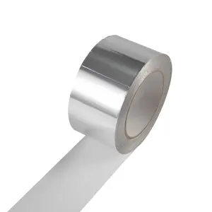 Серебристая лента из алюминиевой фольги с самоклеящейся толстой ремонтной лентой, устойчивая к высоким температурам, лента из алюминиевой фольги