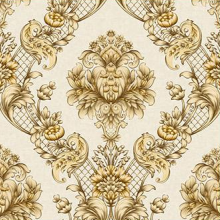 Estate 3D carta da parati in vinile rivestimento murale, disegni damascati decorazione per la casa carta da parati moderna PVC disegno grafico geometrico 53cm - Product Image 3