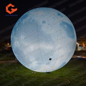บอลลูนเป่าลมขนาดใหญ่รูปโลก ดวงจันทร์ และดาวเคราะห์ พร้อมไฟ LED - Product Image 6