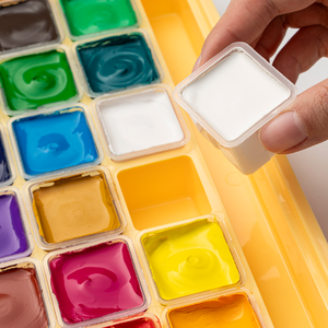 New Vision <span class=keywords><strong>Himi</strong></span> Miya <span class=keywords><strong>Gouache</strong></span> 18 colores <span class=keywords><strong>Gouache</strong></span> Paint Set Estuche amarillo - Product Image 5