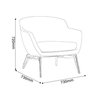 Meubles Accessoires Moule Mousse Moulage Intégré Italien Léger Chaises de Salle à Manger de Luxe, Cafés d'Hôtel, Négociation, Chaises de Loisirs