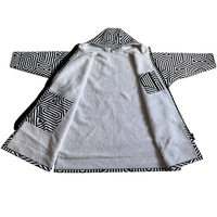 Vente Flash : Robe de Surf Réversible à Fermeture Éclair avec Logo Personnalisé, Doublure Polaire, Parka de Plage, Manteau d'Extérieur Imperméable et Coupe-Vent, Poncho