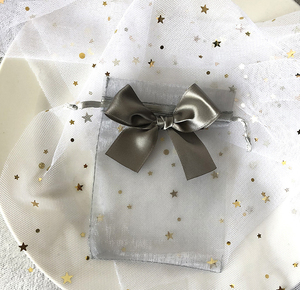 Imballaggio all'ingrosso sapone secco <span class=keywords><strong>filato</strong></span> di fiori con coulisse maglia maglia maglia di nozze sacchetto di caramelle - Product Image 2